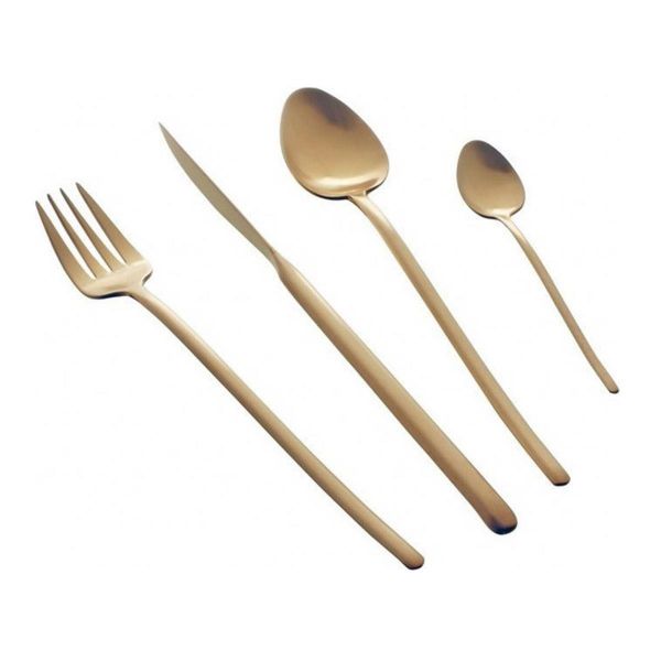 ΜΑΧΑΙΡΟΠΗΡΟΥΝΑ ΣΕΤ 24 ΤΜΧ STICK GOLD MATTE HERDMAR 18/10